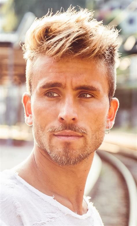 men's haircuts for blonde hair|More.